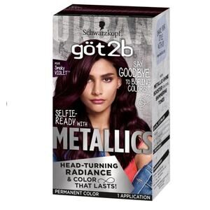 Got2b Metallics Permanent Hair Color M49 Smokey Violet 2 Pack